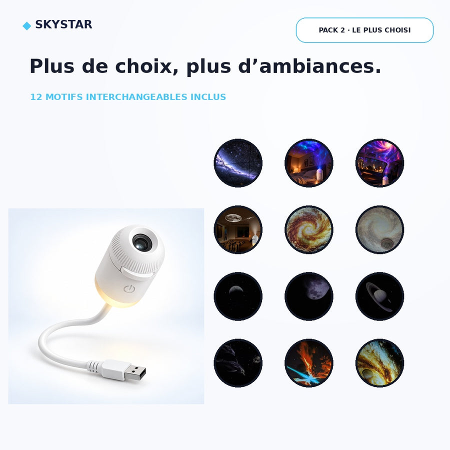 Projecteur SkyStar™ Galaxy +12 slides
