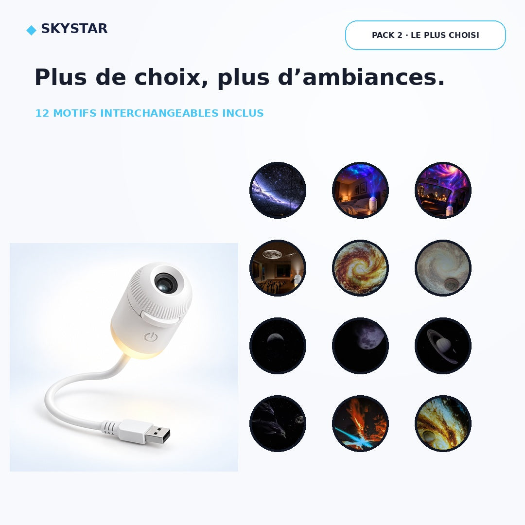 Projecteur SkyStar™ Galaxy +12 slides